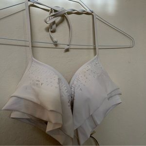 White bikini top pink